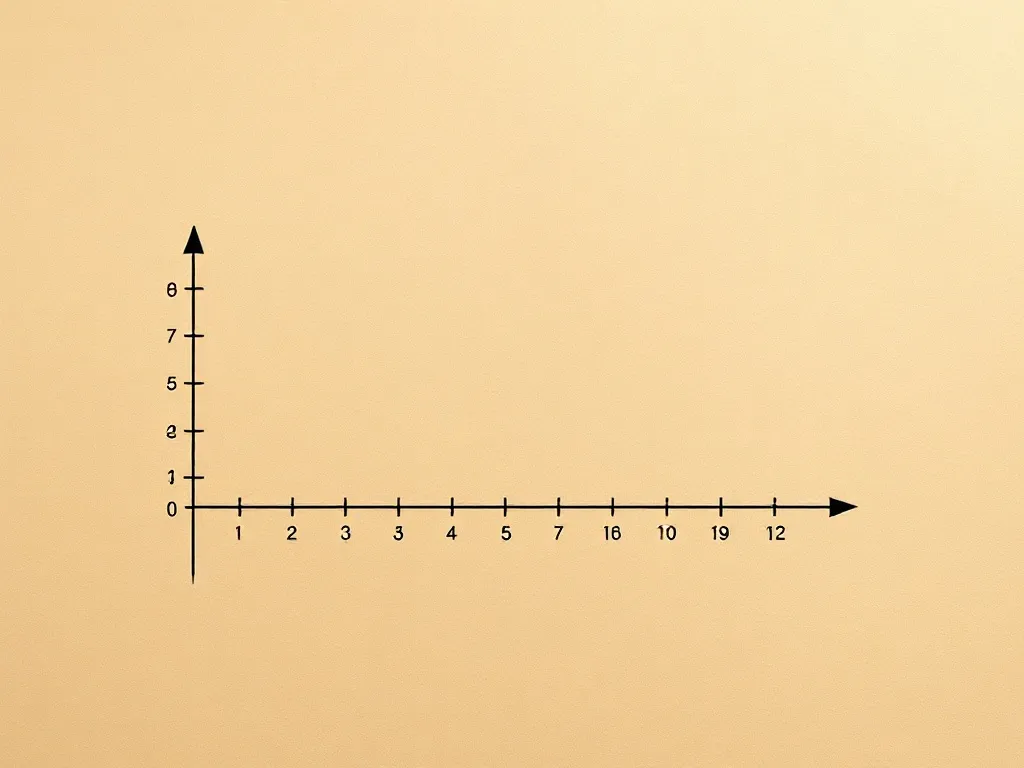 A technical abstract visualization of a linear regression gr